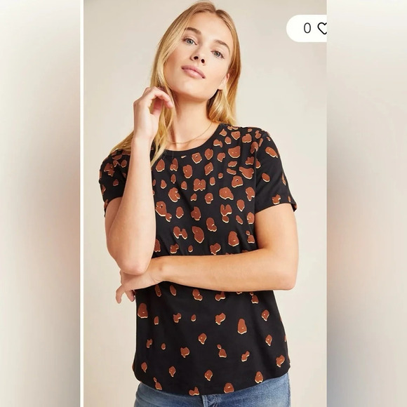 Anthropologie Scotch & Soda Jem leopard print tee size small - Picture 4 of 9